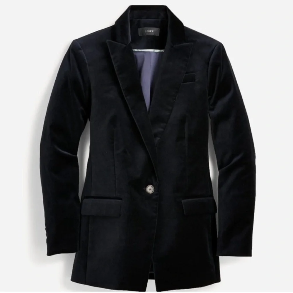 J. Crew Willa Blazer in Stretch Velvet NEW! - Picture 6 of 13